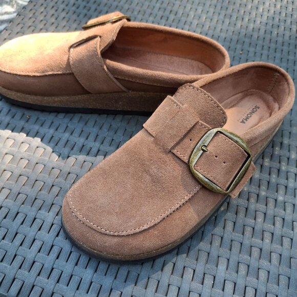 Sonoma Goods for Life Suede Mule Clogs women's US 7.5 - Picture 3 of 12